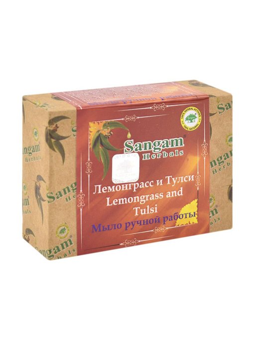 Lemongrass and Tulsi : Natural Handmade Soap - Image 3