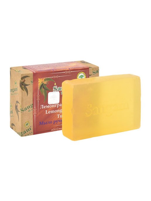 Lemongrass and Tulsi : Natural Handmade Soap - Image 2